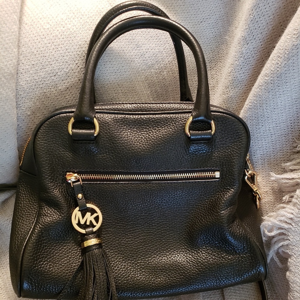 Michael Kors Black Satchel EUC still has tags
